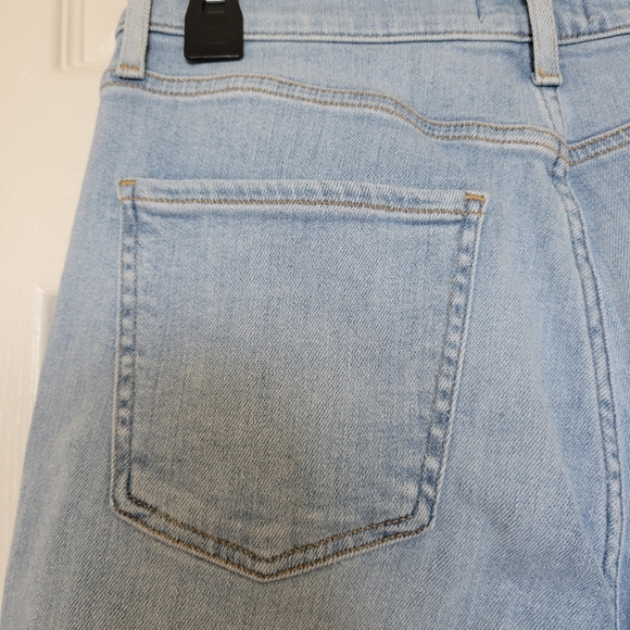 Agolde  Jeans Sophie Ankle Skinny Light Wash Raw Hem Denim - Picture 5 of 9